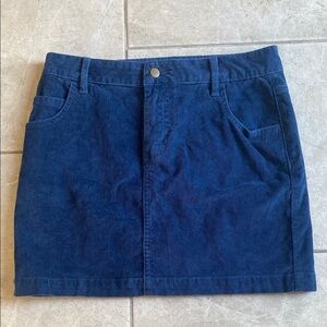 BDG UO Blue Corduroy Mini Skirt 0